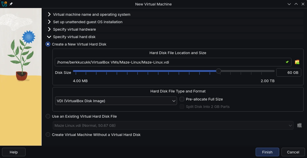 Virtual hard disk